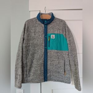 Gray and Teal Women's Jacket